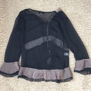 Young Essence sheer top